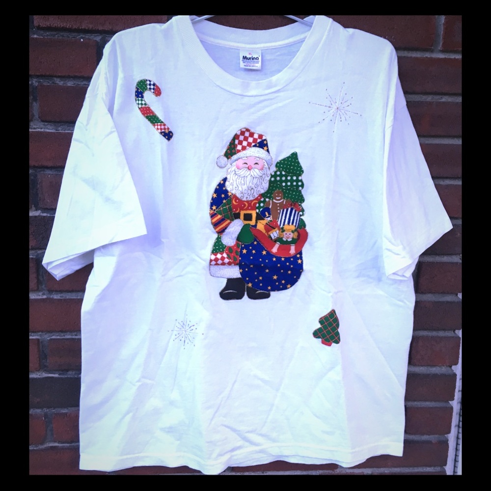 Murina  T-Shirt Santa Size XL Christmas Snow Presents